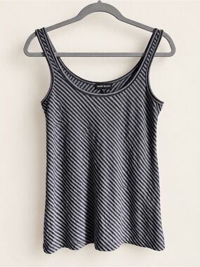 Bebe Sport Striped Active Tank Top Made in USA M